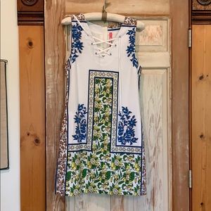 Tracy Reese lace up shift dress